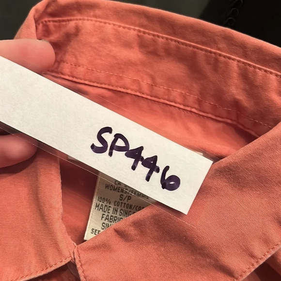 Orange Eddie Bauer Button Up - Picture 5 of 5